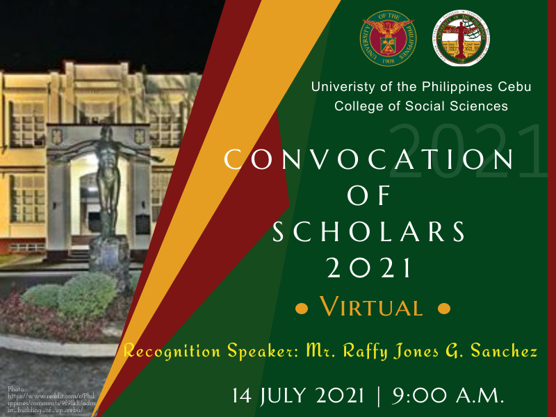 The UP Cebu College of Social Sciences Holds the Virtual Convocation of Scholars