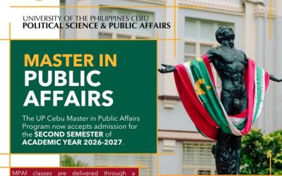 APPLICATIONS FOR THE MASTER IN PUBLIC AFFAIRS PROGRAM NOW OPEN!